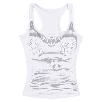 Womens Sleeveless Backless Tank Top