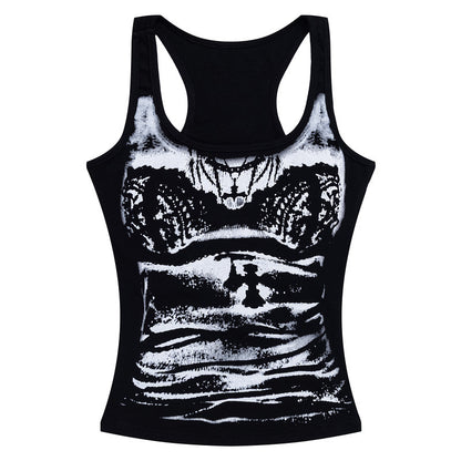Womens Sleeveless Backless Tank Top