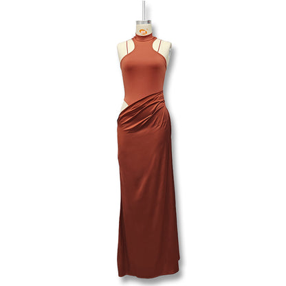Womens Sleeveless Hollow Detail Dress
