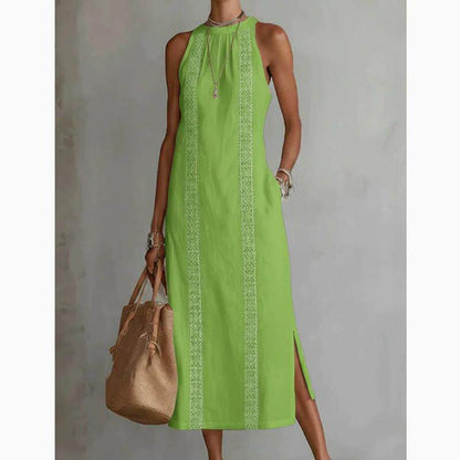 Womens Sleeveless Lace Dress