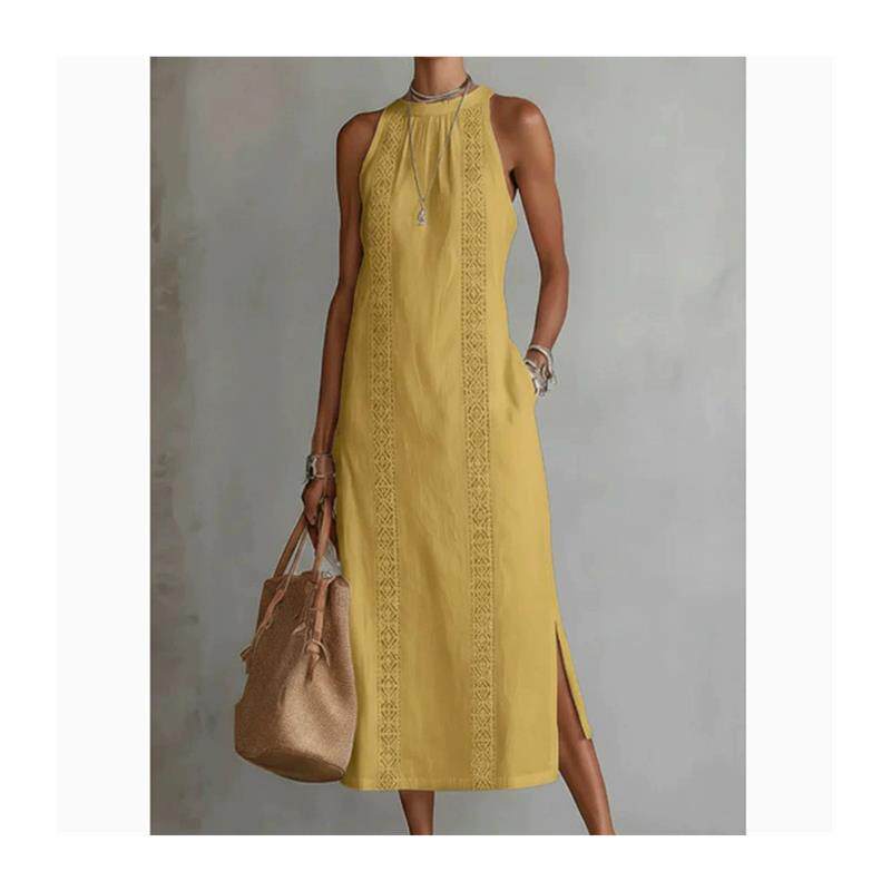 Womens Sleeveless Lace Dress