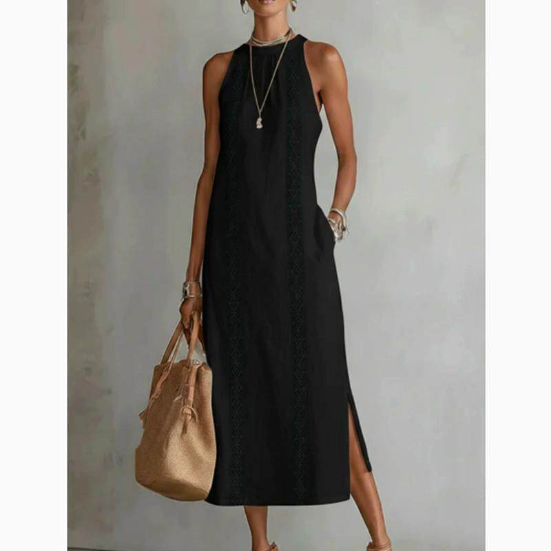 Womens Sleeveless Lace Dress
