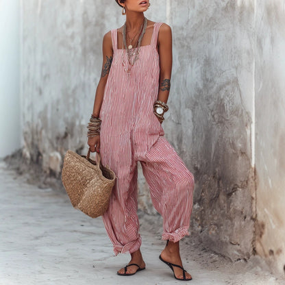 Womens Sleeveless Striped Bodysuit