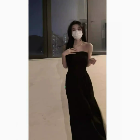 Womens Sleeveless Tube Top Long Dress