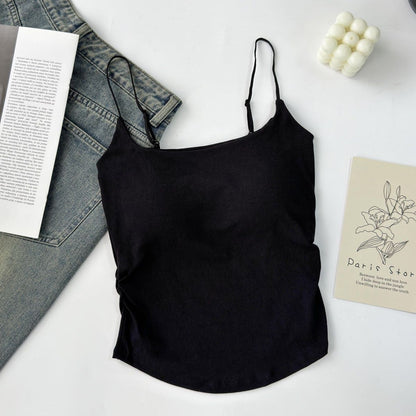 Womens Slim-Fit Camisole with Built-in Padding