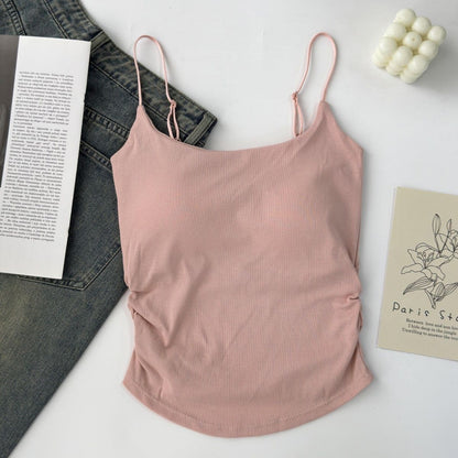 Womens Slim-Fit Camisole with Built-in Padding