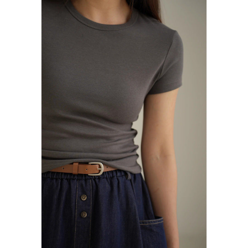 Womens Slim Fit Cotton T-Shirt