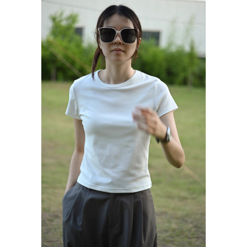Womens Slim Fit Cotton T-Shirt