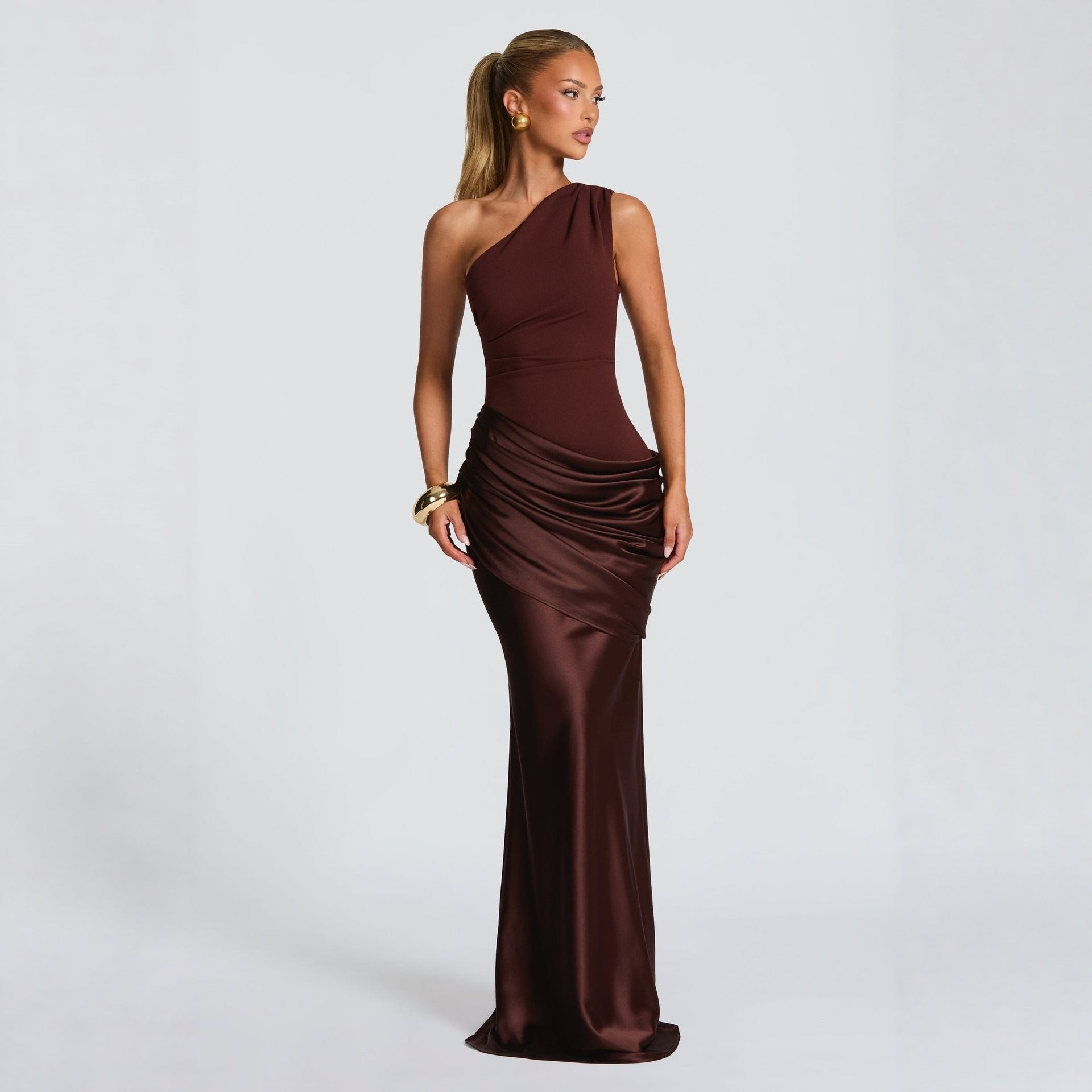 Womens Slim Fit Long Sleeve Dress