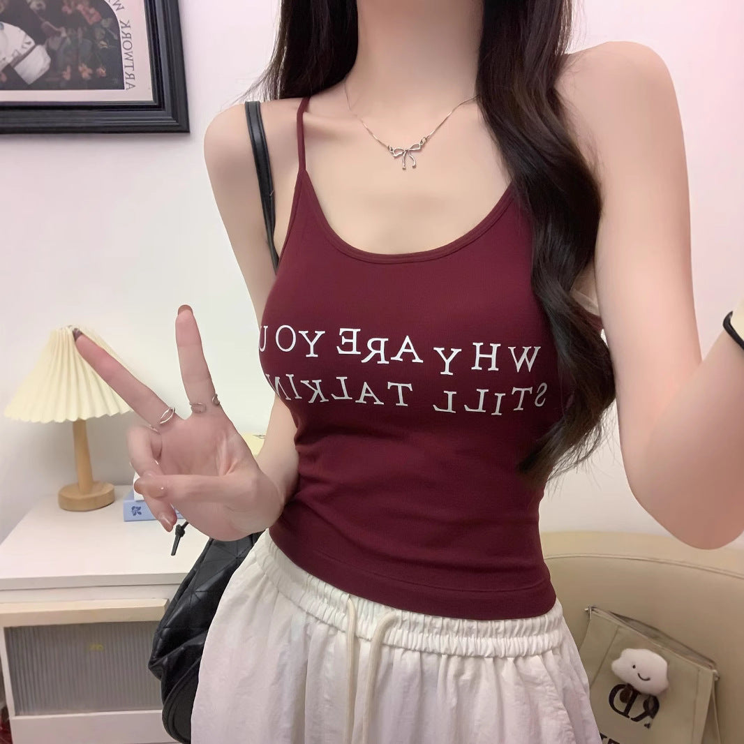 Womens Slim-fit Printed Camisole