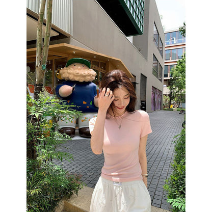Womens Slim Fit Short Sleeve Tshirt