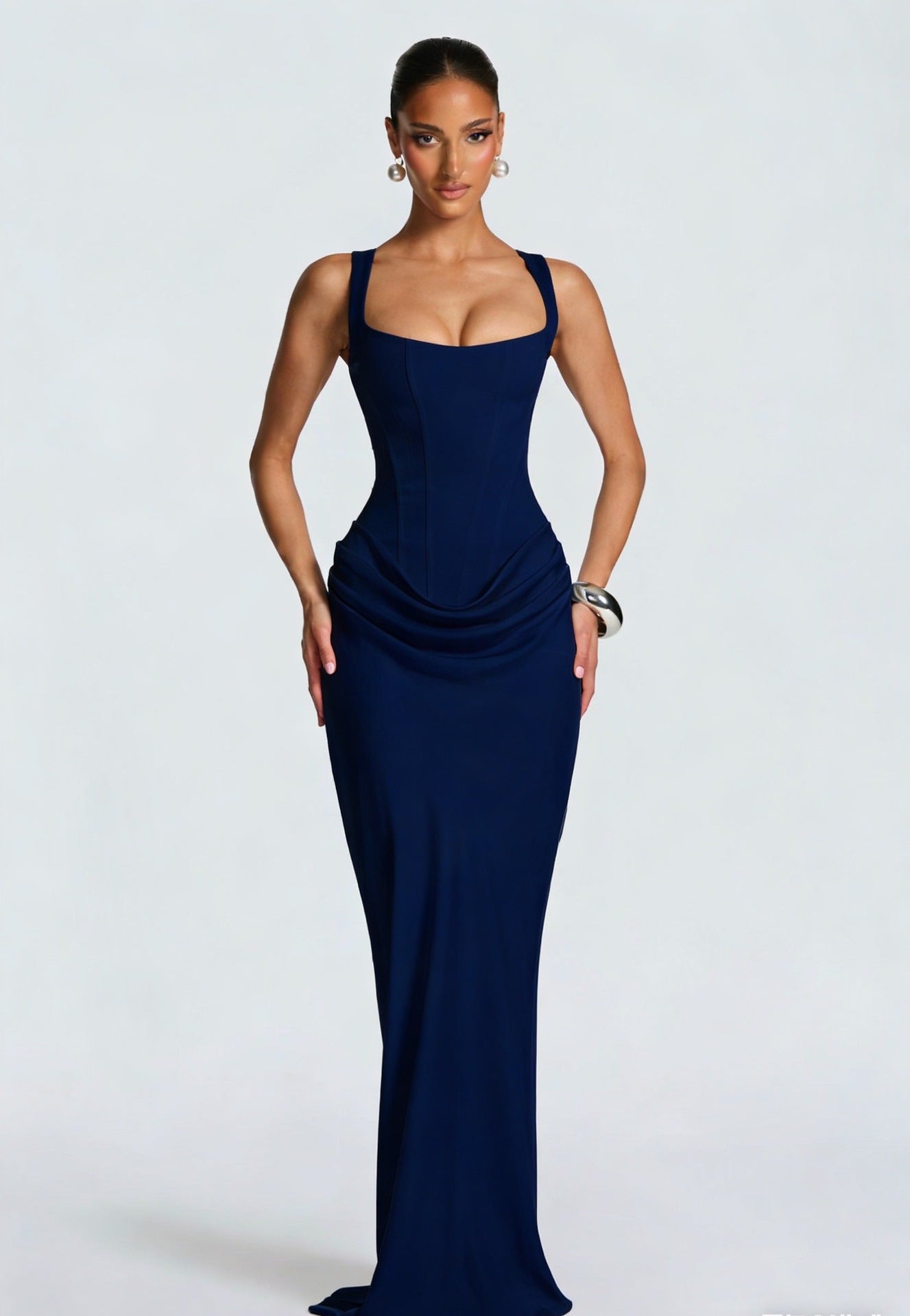 Womens Slim Fit Spaghetti Strap Bodycon Dress
