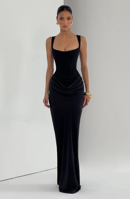 Womens Slim Fit Spaghetti Strap Bodycon Dress