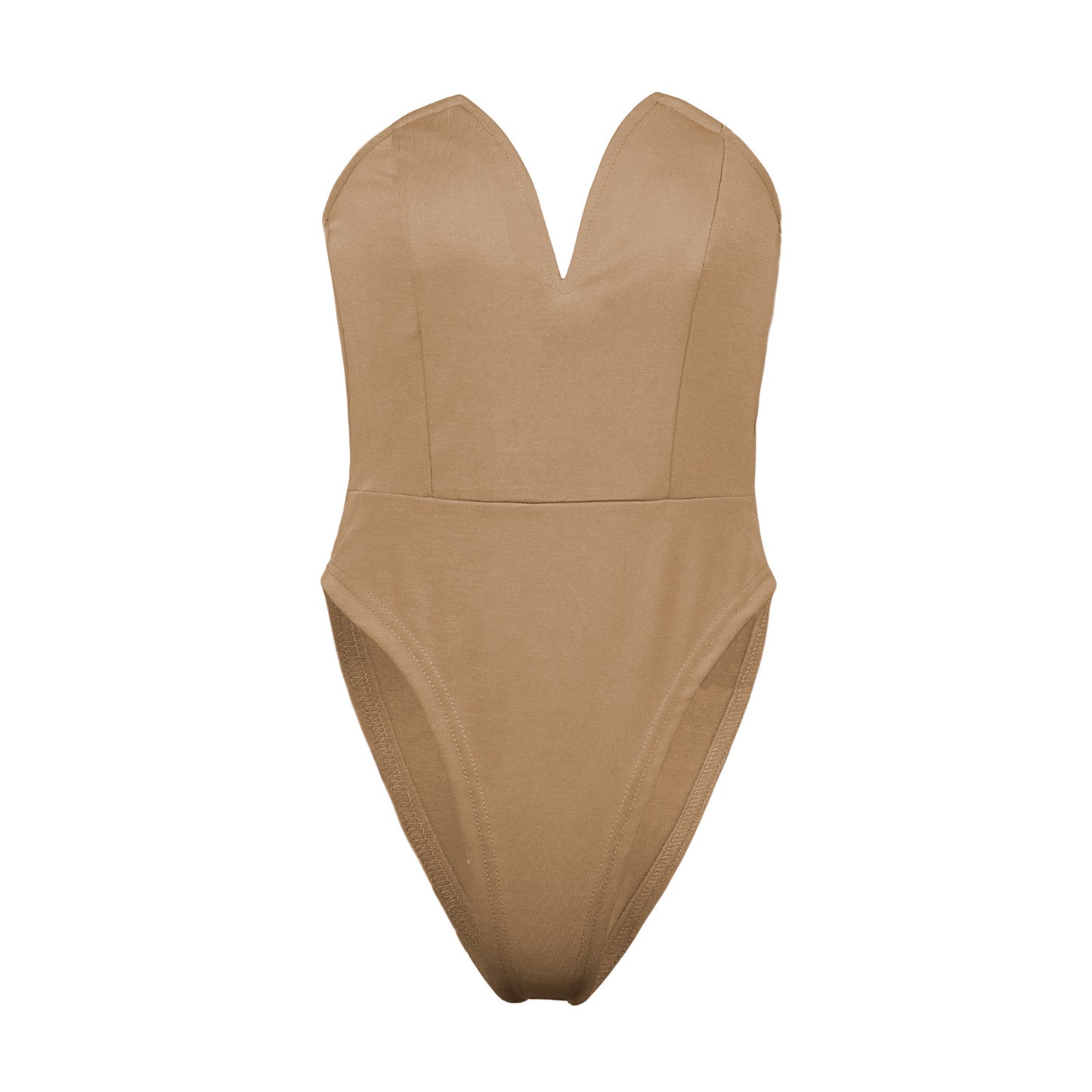 Womens Slim Fit V-Neck Tube Top