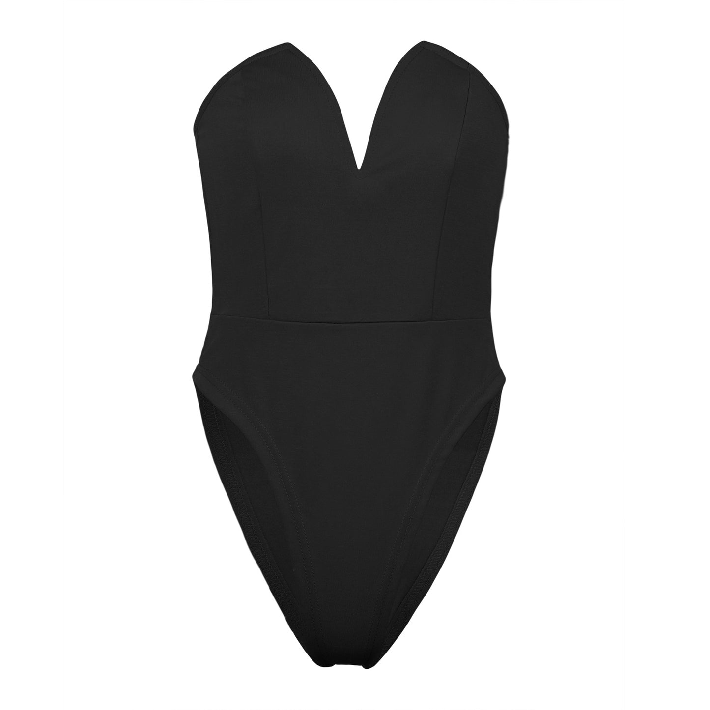Womens Slim Fit V-Neck Tube Top