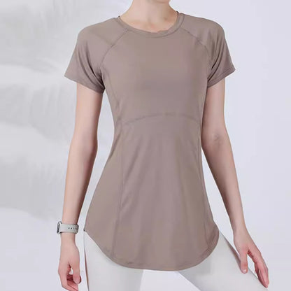 Womens Slim Fit Yoga Running T-Shirt