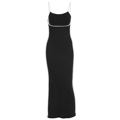 Womens Sling U-Neck Slimming Dress
