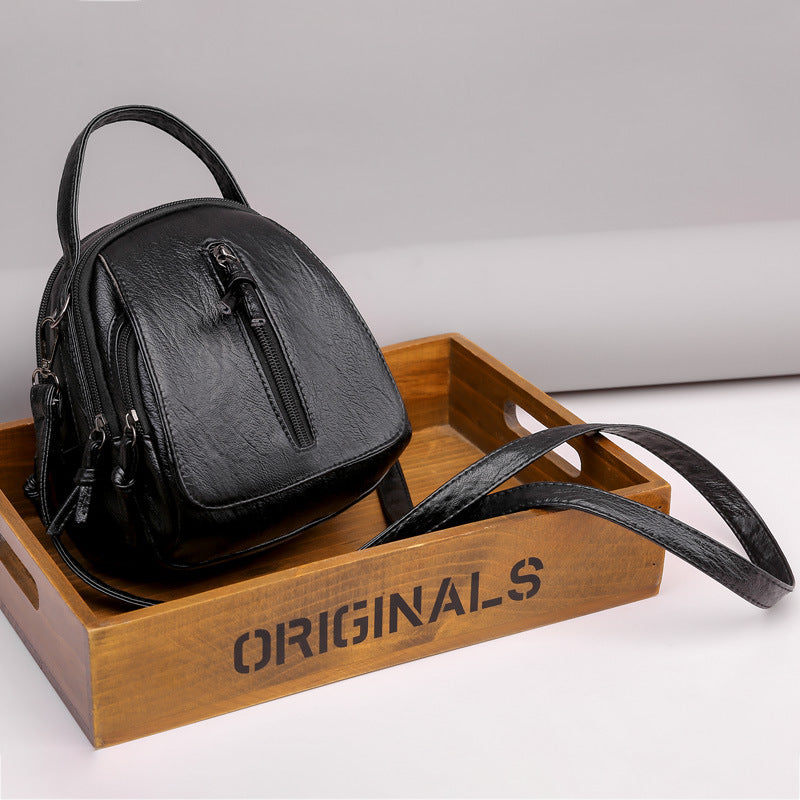 Womens Soft Leather Crossbody Bag