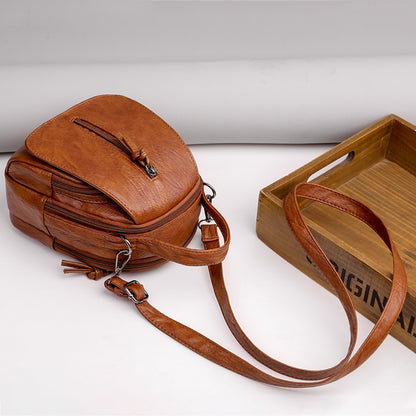 Womens Soft Leather Crossbody Bag