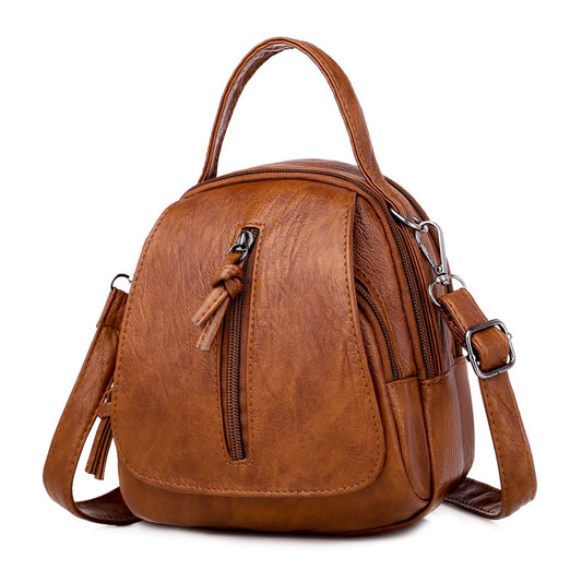 Womens Soft Leather Crossbody Bag