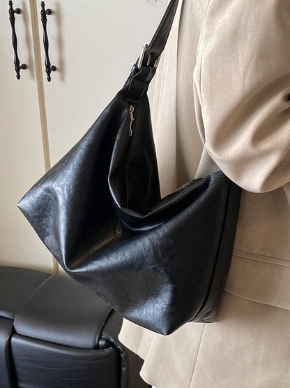 Womens Soft Leather Crossbody Tote Bag