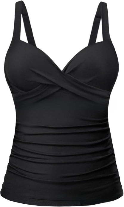Womens Solid Color Bikini Swimsuit