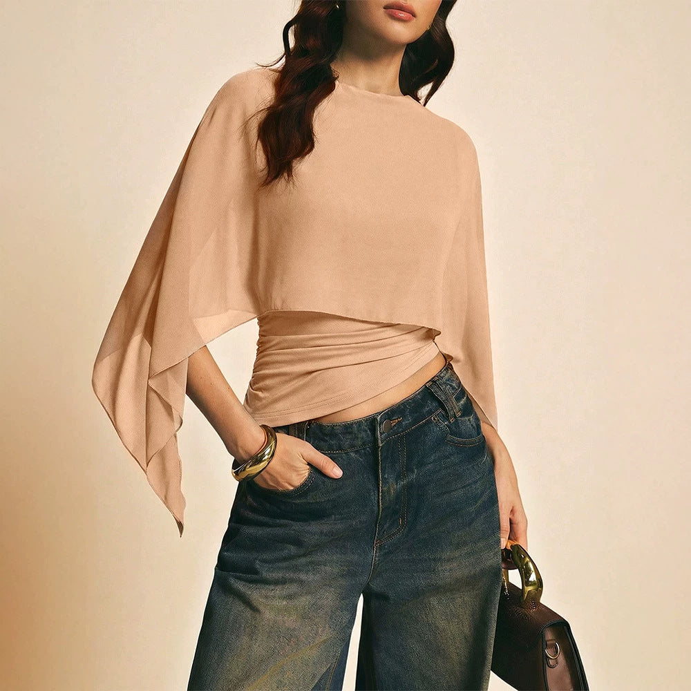 Womens Solid Knit Pullover Top