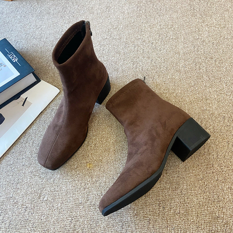 Womens Stiletto Heel Stretch Sock Boots