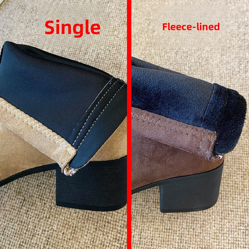 Womens Stiletto Heel Stretch Sock Boots