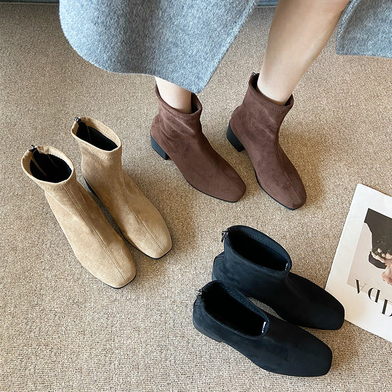 Womens Stiletto Heel Stretch Sock Boots