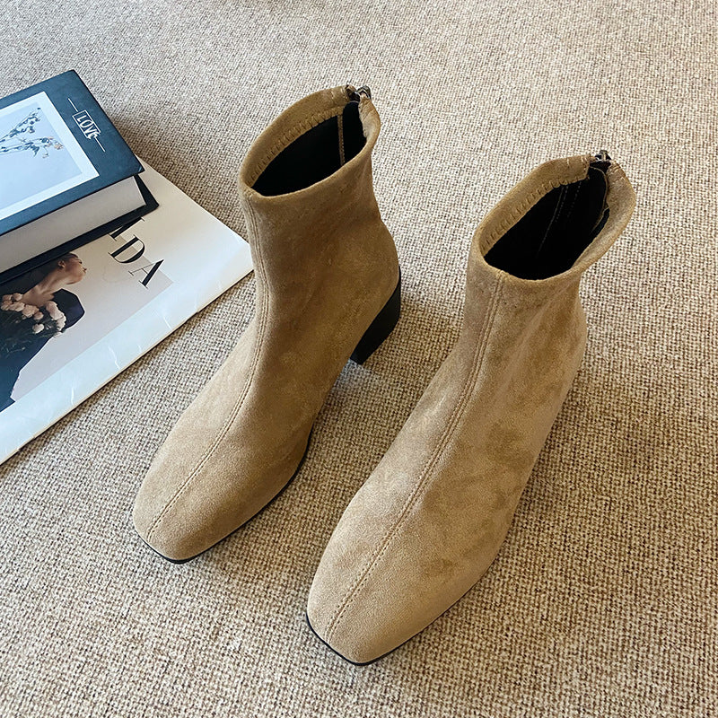 Womens Stiletto Heel Stretch Sock Boots