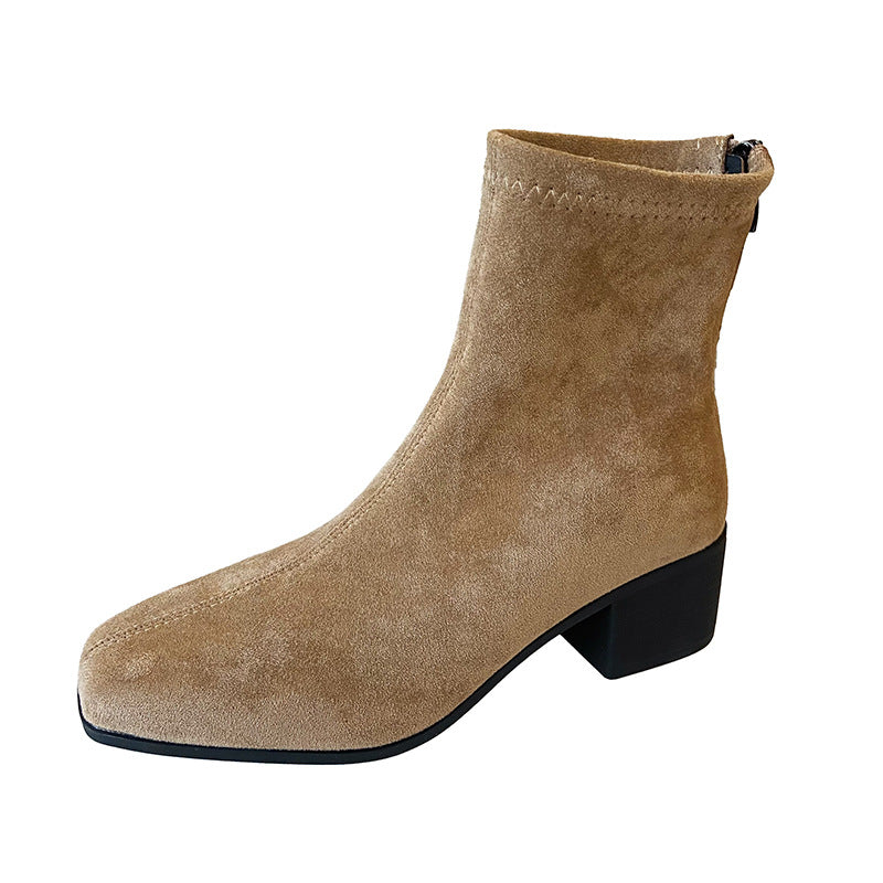 Womens Stiletto Heel Stretch Sock Boots