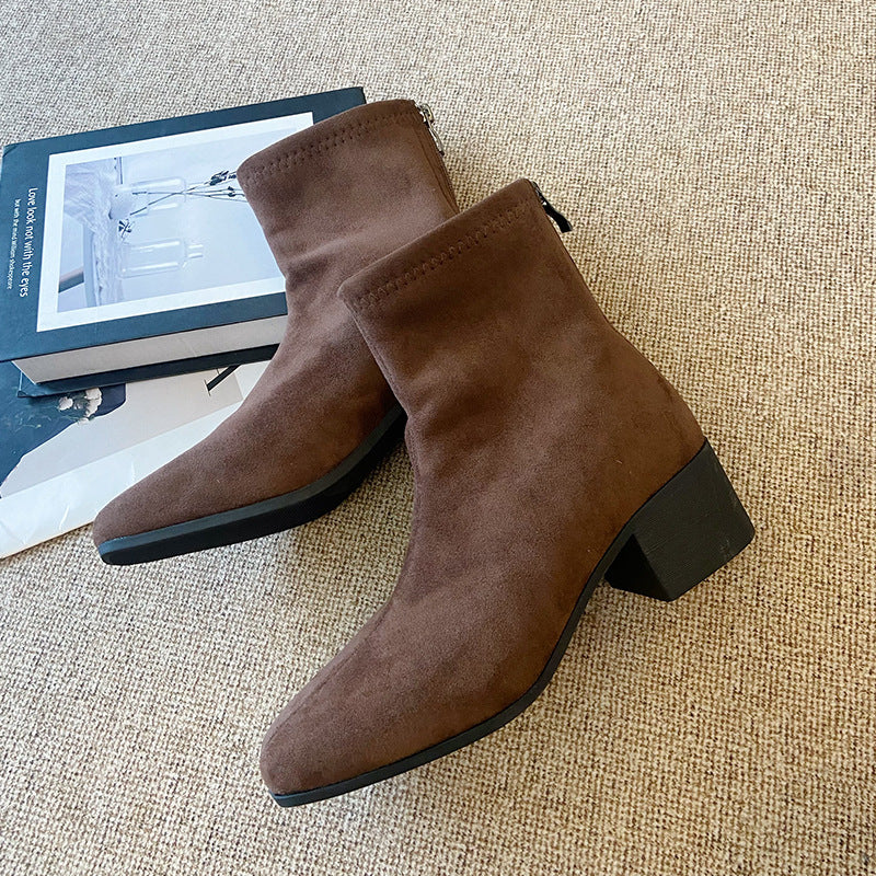Womens Stiletto Heel Stretch Sock Boots