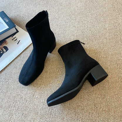 Womens Stiletto Heel Stretch Sock Boots