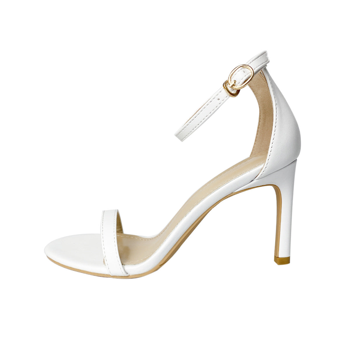 Womens Stiletto Sandals One Strap High Heels Summer