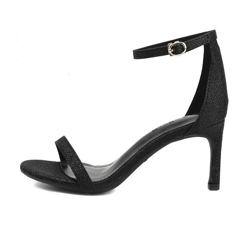 Womens Stiletto Sandals One Strap High Heels Summer