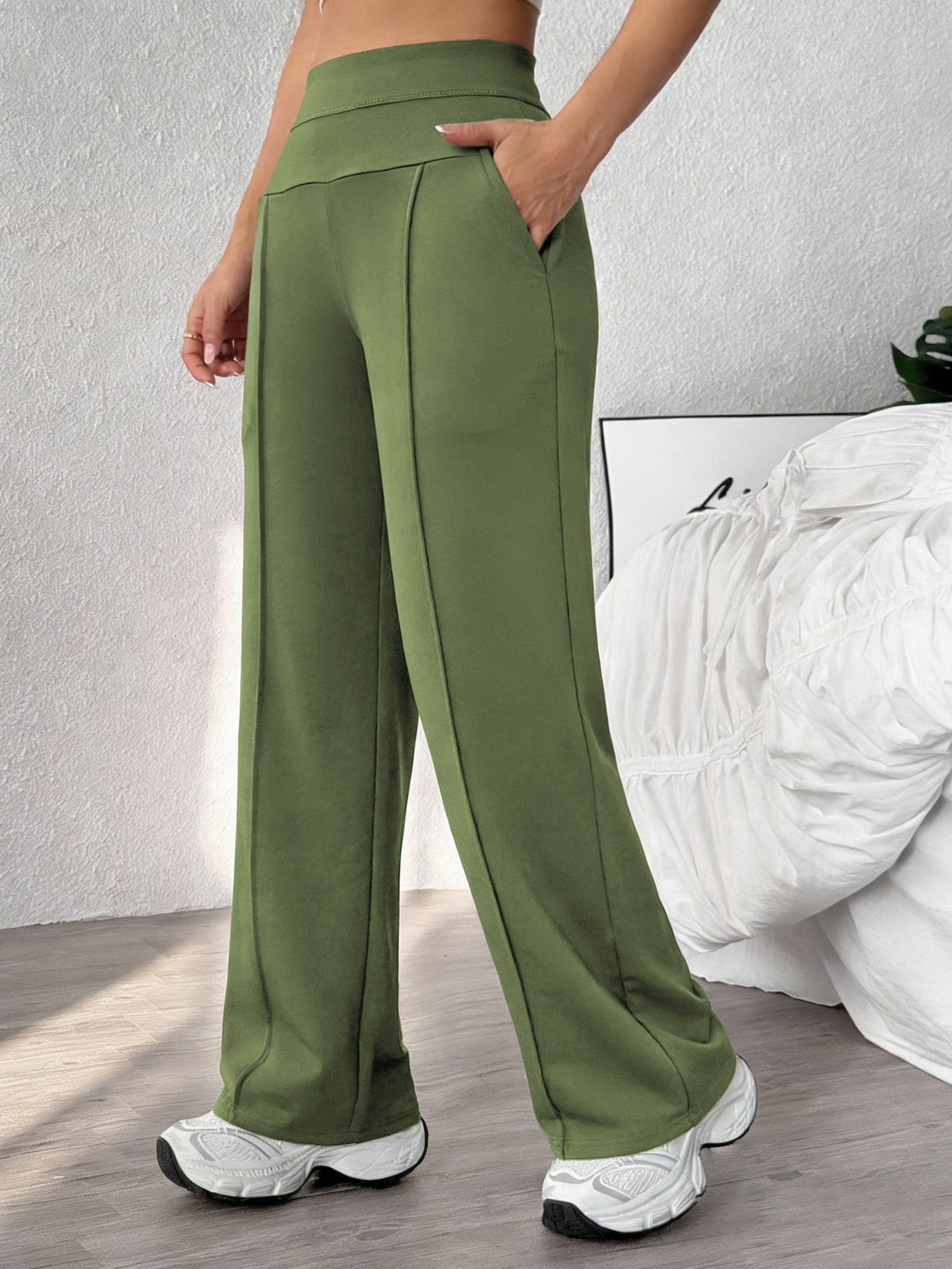 Womens Straight-Leg Fitness Yoga Pants