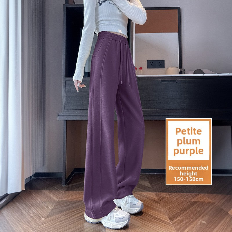 Womens Straight Leg Fleece Lined Casual Pants