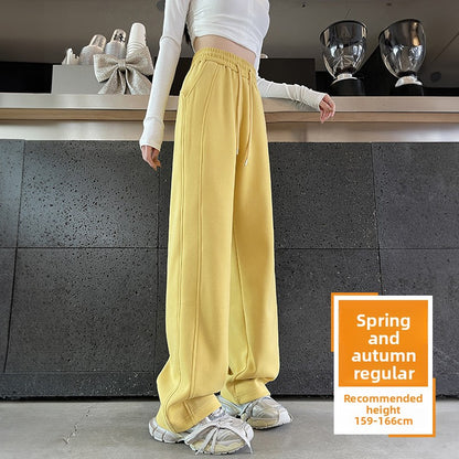 Womens Straight Leg Fleece Lined Casual Pants