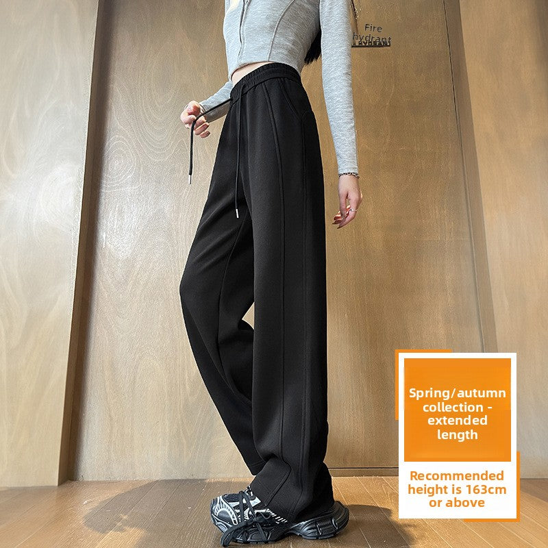 Womens Straight Leg Fleece Lined Casual Pants
