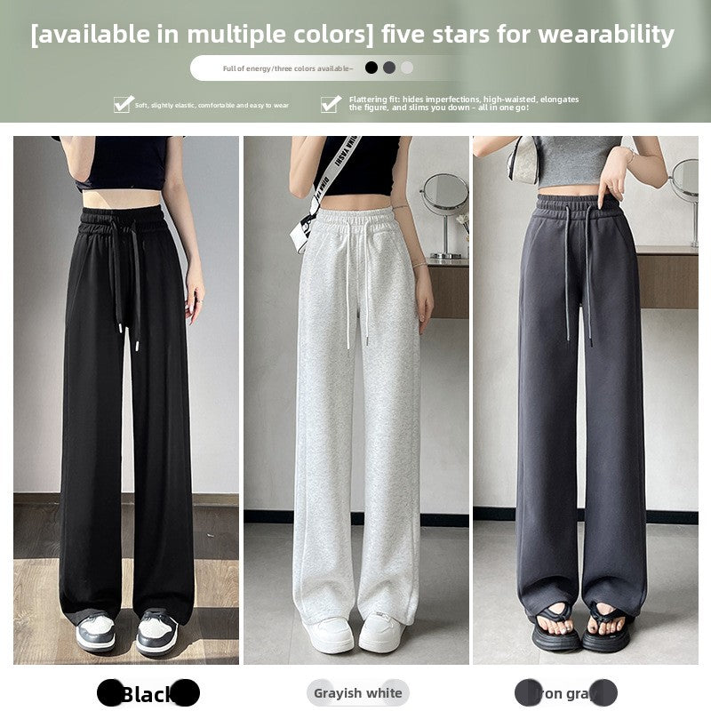 Womens Straight Leg Fleece Lined Casual Pants