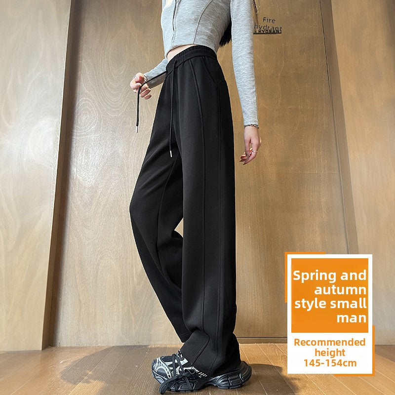 Womens Straight Leg Fleece Lined Casual Pants
