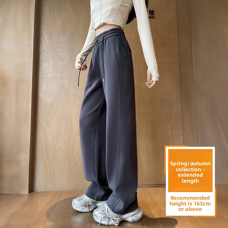 Womens Straight Leg Fleece Lined Casual Pants
