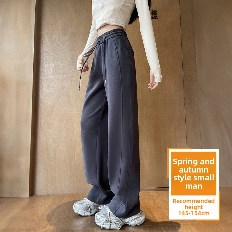 Womens Straight Leg Fleece Lined Casual Pants