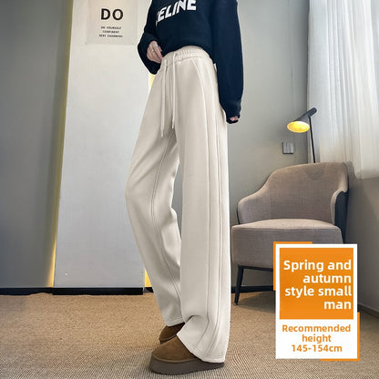 Womens Straight Leg Fleece Lined Casual Pants