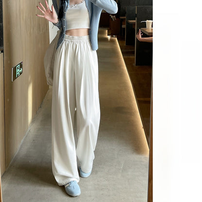 Womens Straight Leg Tencel Trousers