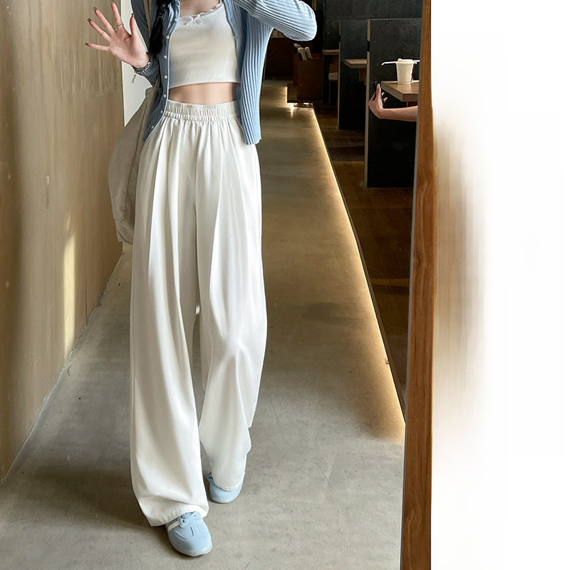 Womens Straight Leg Tencel Trousers
