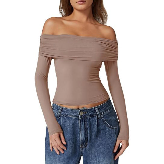 Womens Strapless Double Layer Pullover Top