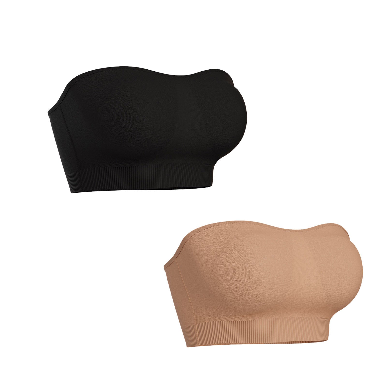 Womens Strapless Seamless Bandeau Bra