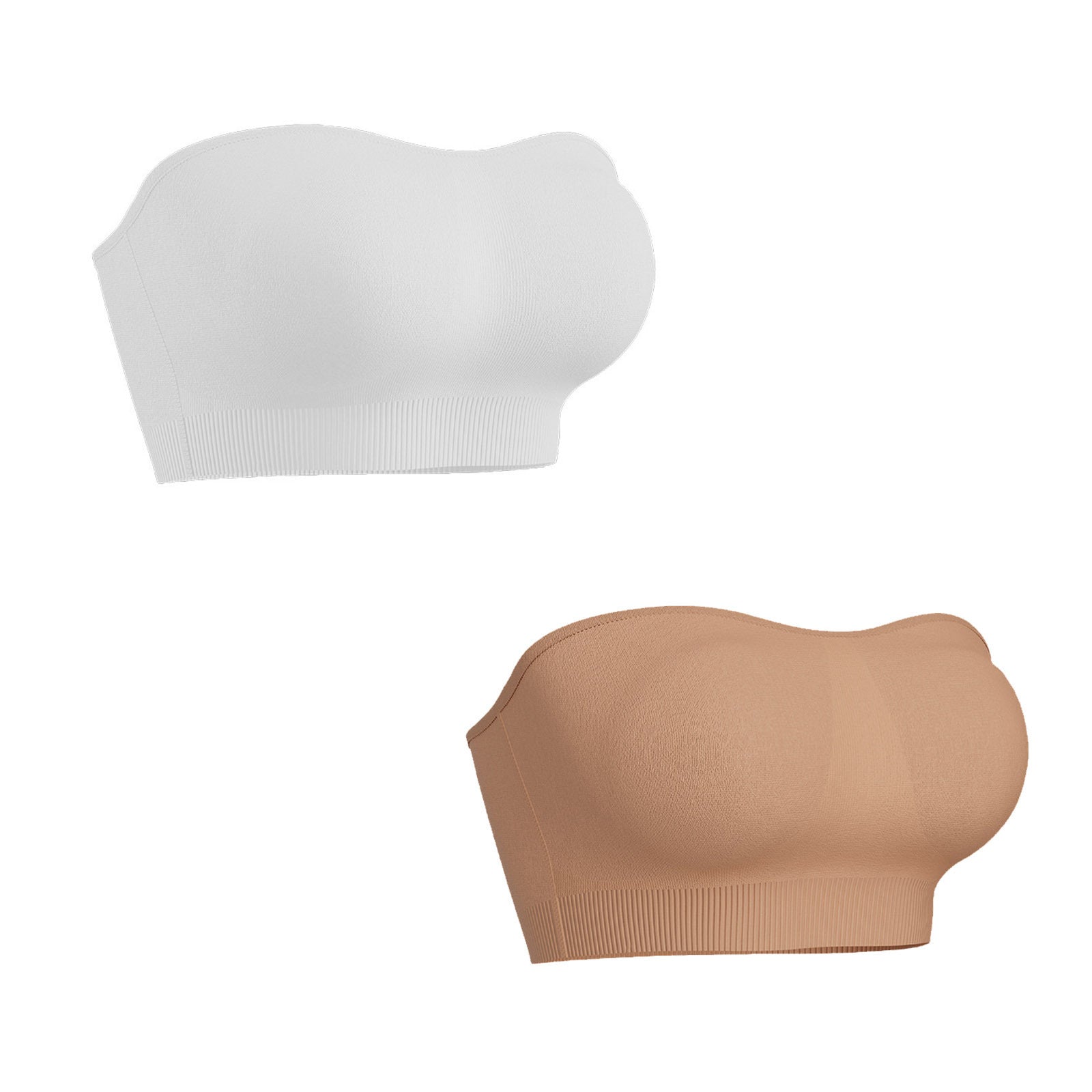 Womens Strapless Seamless Bandeau Bra
